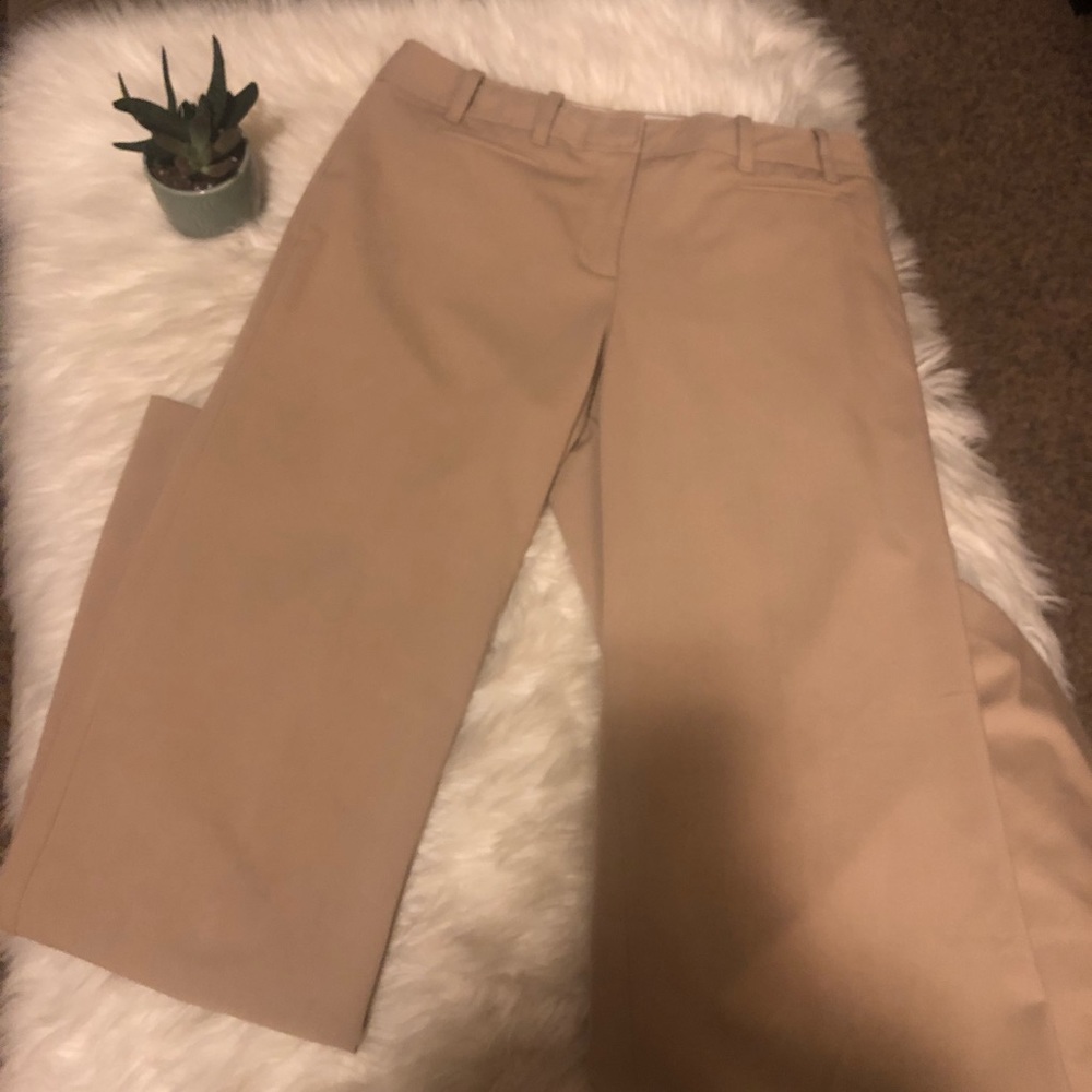 LOFT tan “Julie” style trousers